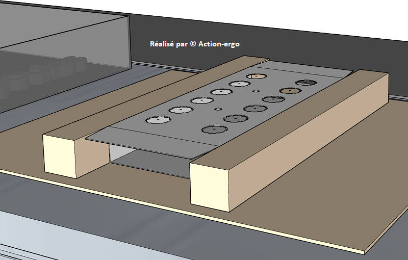 outillage trés simple pour tenir la cale